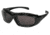 MCR Safety HDX1 Series Safety Glasses, UV-AF Anti-Fog Lens Coating, Removable Elastic Strap, Gray, One Size, HDX112AF