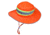 MCR Safety Hi-Vis Boonie Hat, Breathable Mesh Panel, Silver Reflective Stripe and Trim, Drawstring Closure, 2in Brim, Orange, One Size, HVH100