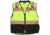MCR Safety Hi Vis Reflective Safety Vest, ANSI 107 Type R Class 2, 3in Silver Reflective, Zipper Front Closure, Back Plan Pocket, Solid Front Mesh Back, Fluorescent Lime, XL, PSURVCL2LSXL