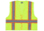 MCR Safety Hi Vis Reflective Safety Vest, ANSI 107 Type R, Class 2, Zipper Front with 4 Outer and 2 Inner Pockets, Fluorescent Lime, M, RSURVMLM