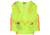 MCR Safety Hi Vis Reflective Safety Vest, ANSI 107 Type R, Class 2, Zipper Front with 4 Outer and 2 Inner Pockets, Fluorescent Lime, M, RSURVMLM