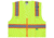 MCR Safety Hi Vis Reflective Safety Vest, ANSI 107 Type R, Class 2, Zipper Front with 4 Outer and 2 Inner Pockets, Fluorescent Lime, M, RSURVMLM
