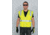 MCR Safety Hi Vis Reflective Safety Vest, ANSI Type R Class 2, Mesh Back with Solid Front, Zipper Front, 2in Silver Stripes, Fluorescent Lime, 2X, CL2LCX2