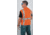 MCR Safety Hi Vis Reflective Safety Vest, ANSI Type R Class 2, Mesh Back with Solid Front, Zipper Front, 2in Silver Stripes, Fluorescent Orange, L, CL2OCL