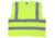 MCR Safety Hi Vis Reflective Safety Vest, ANSI Type R Class 2, Mesh with 2in Dual Silver Stripes, Breakaway Design with Hook and Loop Closures, Fluorescent Lime, M, CL2ML2M