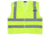 MCR Safety Hi Vis Reflective Safety Vest, ANSI Type R Class 2, Mesh with 2in Dual Silver Stripes, Breakaway Design with Hook and Loop Closures, Fluorescent Lime, M, CL2ML2M