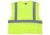 MCR Safety Hi Vis Reflective Safety Vest, ANSI Type R Class 2, Mesh with 2in Silver Stripes, Hook and Loop Front Closure, Limited Flammability, Fluorescent Lime, XL, VCL2MLFRXL
