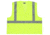 MCR Safety Hi Vis Reflective Safety Vest, ANSI Type R Class 2, Mesh with 2in Silver Stripes, Zipper Front Closure and 3 Pockets, Fluorescent Lime, 5X, RVCL2MLZX5