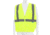 MCR Safety Hi Vis Reflective Safety Vest, ANSI Type R Class 2, Mesh with 2in Silver Stripes, Zipper Front Closure and 3 Pockets, Fluorescent Lime, 5X, RVCL2MLZX5