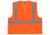 MCR Safety Hi Vis Reflective Safety Vest, ANSI Type R Class 2, Mesh with 2in Silver Stripes, Zipper Front Closure and 3 Pockets, Fluorescent Orange, 2X, RVCL2MOZX2