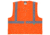 MCR Safety Hi Vis Reflective Safety Vest, ANSI Type R Class 2, Mesh with 2in Silver Stripes, Zipper Front Closure and 3 Pockets, Fluorescent Orange, 2X, RVCL2MOZX2