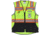 MCR Safety Hi Vis Reflective Safety Vest, ANSI Type R Class 2, Mesh with 3in Silver Stripes, Trimmed with Silver Reflective, Zipper Front Closure, Fluorescent Lime, S, SURVCL2LSS