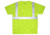 MCR Safety Hi Vis Reflective Safety Vest, ANSI Type R Class 2, Mesh with 3in Silver Stripes, Trimmed with Silver Reflective, Zipper Front Closure, Fluorescent Lime, L, SURVCL2LL