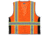 MCR Safety Hi Vis Reflective Safety Vest, ANSI Type R Class 2, Mesh with 3in Silver Stripes, Trimmed with Silver Reflective, Zipper Front Closure, Fluorescent Orange, 4X, SURVCL2OX4
