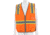 MCR Safety Hi Vis Reflective Safety Vest, ANSI Type R Class 2, Mesh with 3in Silver Stripes, Trimmed with Silver Reflective, Zipper Front Closure, Fluorescent Orange, 4X, SURVCL2OX4