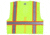 MCR Safety Hi Vis Reflective Safety Vest, ANSI Type R Class 2, Mesh with 3in Silver Stripes, Zipper Front Closure, Fluorescent Lime, S, SURVMLS