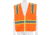 MCR Safety Hi Vis Reflective Safety Vest, ANSI Type R Class 2, Mesh with 3in Silver Stripes, Zipper Front Closure, Fluorescent Orange, L, SURVMOL