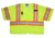 MCR Safety Hi Vis Reflective Safety Vest, ANSI Type R Class 3, Mesh with 3in Silver Stripes, Hook and Loop Front Closure, Fluorescent Lime, L, SURVCL3LL