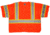 MCR Safety Hi Vis Reflective Safety Vest, ANSI Type R Class 3, Mesh with 3in Silver Stripes, Hook and Loop Front Closure, Fluorescent Orange, 4X, SURVCL3OX4