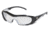 MCR Safety HL1 Series Safety Glasses, Anti-Fog Coating, Non-Slip TPR Temples and Nose Piece, Extended Brow Guard, I/O Clear Mirror, One Size, HL119AF
