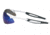 MCR Safety IA138B IA1 Series Safety Glasses, Extremely Flexible Temples, Non-Slip Temples and Soft TPR Nose Piece, Blue Diamond Mirror, One Size, IA138B