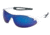 MCR Safety IA138B IA1 Series Safety Glasses, Extremely Flexible Temples, Non-Slip Temples and Soft TPR Nose Piece, Blue Diamond Mirror, One Size, IA138B