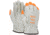 MCR Safety Leather Drivers Work Gloves, CV Grade Grain Pigskin, Fingertips and Watch Your Hands Logo, Keystone Thumb, Beige, Medium, 3413HVIM