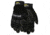 MCR Safety Mechanics Gloves, Synthetic Leather Palm with Gel Pad, Adjustable Hook and Loop Wrist Closure, Reinforced Finger Tips and Thumb Crotch, Black, Medium, 935CHM