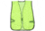 MCR Safety Mesh Safety Vest, Lightweight Poly Mesh, Non-ANSI Rated, Fluorescent Lime, One Size, V200