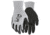 MCR Safety NXG Work Gloves, 13 Gauge Nylon, Nitrile Foam Coated Palm and Fingertips, Black/Gray, Medium, 9673M