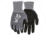 MCR Safety NXG Work Gloves, 15 Gauge Nylon Shell, Nitrile Foam Palm and Fingertips, Black/Gray, Medium, 967315M