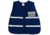 MCR Safety Reflectiv Incident Command Safety Vest, Poly Cotton, 1in Reflective Stripes, Hook and Loop Front Closure, Blue, One Size, ICV203