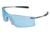 MCR Safety Rubicon T4 Series Safety Glasses with Lens UV-AF Anti-Fog Coating Curved Frameless Lens Design, Light Blue, One Size, T4113AF