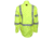 MCR Safety S1CL3LXL Flame Resistant Work Shirt, Class 3 Hi-Visibility Protection, 2in Silver FR Reflective Stripes, Fluorescent Lime, XL, S1CL3LXL