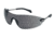 MCR Safety S22 Series Safety Glasses, Soft Non-Slip Temple, Smaller Lens Design, Gray, One Size, S2212