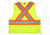 MCR Safety Safety Vest, ANSI Class 2 and CSA Z96 Class 2, 4in Silver Reflective Stripes, Zipper Front, 4 Outer 1 Inner Pockets, Fluorescent Lime, 2X, WCCS2LX2