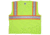 MCR Safety Safety Vest, Class 2, 3in Silver Reflective, Zipper, Back Plan Pocket, Fluorescent Lime, 4X, SURVCL2PLX4