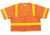 MCR Safety Safety Vest, Class 3 Solid, 2in Vinyl Reflective, Snap Closure, 2 outer 2 Inner Pockets, Fluorescent Orange, 2X, CL3SOVX2