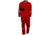 MCR Safety Summit Breeze Flame Resistant Coverall, 7oz Cotton, Long Sleeve Coverall with Vented Underarms and Back, 1in Silver Reflective Stripes, CAT 2, Red, 201446, SBC201446