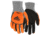 MCR Safety UltraTech Mechanics Gloves, Cut Pro 13 Gauge HyperMax Shell with Sandy Nitrile Foam Palm and Fingertips, Black/Salt and Pepper, Small, UT1952S