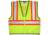 MCR Safety VWCCS2LXL Hi Vis Reflective Safety Vest, ANSI Type R Class 2, 4in Silver Stripes, Zipper Front Closure, Fluorescent Lime, XL, VWCCS2LXL