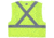 MCR Safety XCL2MLX4 Hi Vis Reflective Safety Vest, ANSI Type R Class 2, Mesh with 2in Silver Stripes, Breakaway Design with Hook and Loop Closures, Fluorescent Lime, 4X, XCL2MLX4