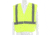 MCR Safety XCL2MLX4 Hi Vis Reflective Safety Vest, ANSI Type R Class 2, Mesh with 2in Silver Stripes, Breakaway Design with Hook and Loop Closures, Fluorescent Lime, 4X, XCL2MLX4