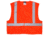 MCR Safety XCL2MOX4 Hi Vis Reflective Safety Vest, ANSI Type R Class 2, Mesh with 2in Silver Stripes, Breakaway Design with Hook and Loop Closures, Fluorescent Orange, 4X, XCL2MOX4