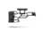 MDT SRS Lite Fixed Skeleton Rifle Stock, Black, 104976-BLK