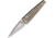 Medford Auto Nosferatu Button Lock Automatic Folding Knife, 3.5in, S45VN Stainless, Satin Finish, Tumbled Finish Titanium Handle, MDNATQ01TMTS