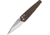 Medford Auto Nosferatu Automatic Folding Knife, 3.50in, S45VN Sainless, Tumbled Finish, Bronze Anodized Titanium Handle