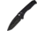 Medford Auto Swift Button Lock Automatic Folding Knife, 3.25in, D2 Tool Steel, Tanto Blade, Black PVD, Black Anodized Aluminum Handle, MD206SPT42AB