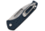 Medford Auto Swift Button Lock Automatic Folding Knife, 3.25in, D2 Tool Steel, Tanto Blade, Tumbled Finish, Blue Anodized Aluminum Handle, MD206SPD44AU
