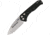 Medford Auto Swift Button Lock Automatic Folding Knife, 3.25in, D2 Tool Steel, Tanto Blade, Tumbled Finish, Green Anodized Aluminum Handle, MD206STT40AG